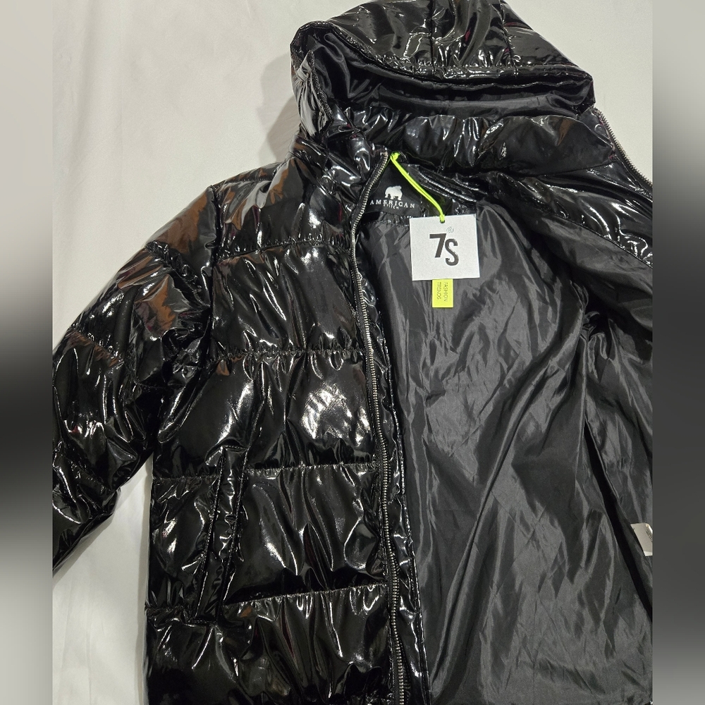 7S by American Stich,Shiny Black Puffer Jacket